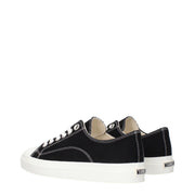 Moschino Black Fabric Low Top Sneakers