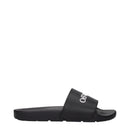 Off-White Black Cotton Slippers Sandals