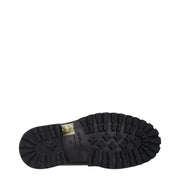 Off-White Black Leather Slip-On Loafers