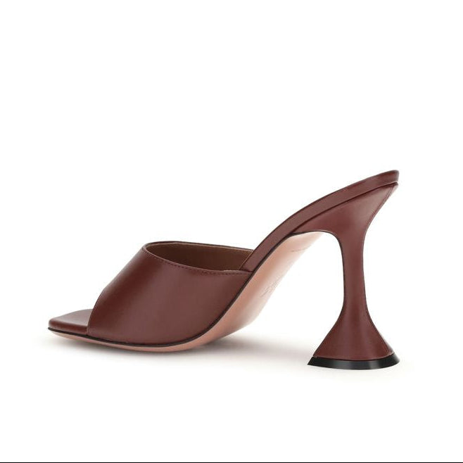 Amina Muaddi Chocolate Lupita Sandals