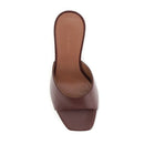 Amina Muaddi Chocolate Lupita Sandals