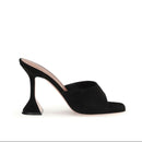 Amina Muaddi Black Lupita Sandals