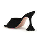 Amina Muaddi Black Lupita Sandals