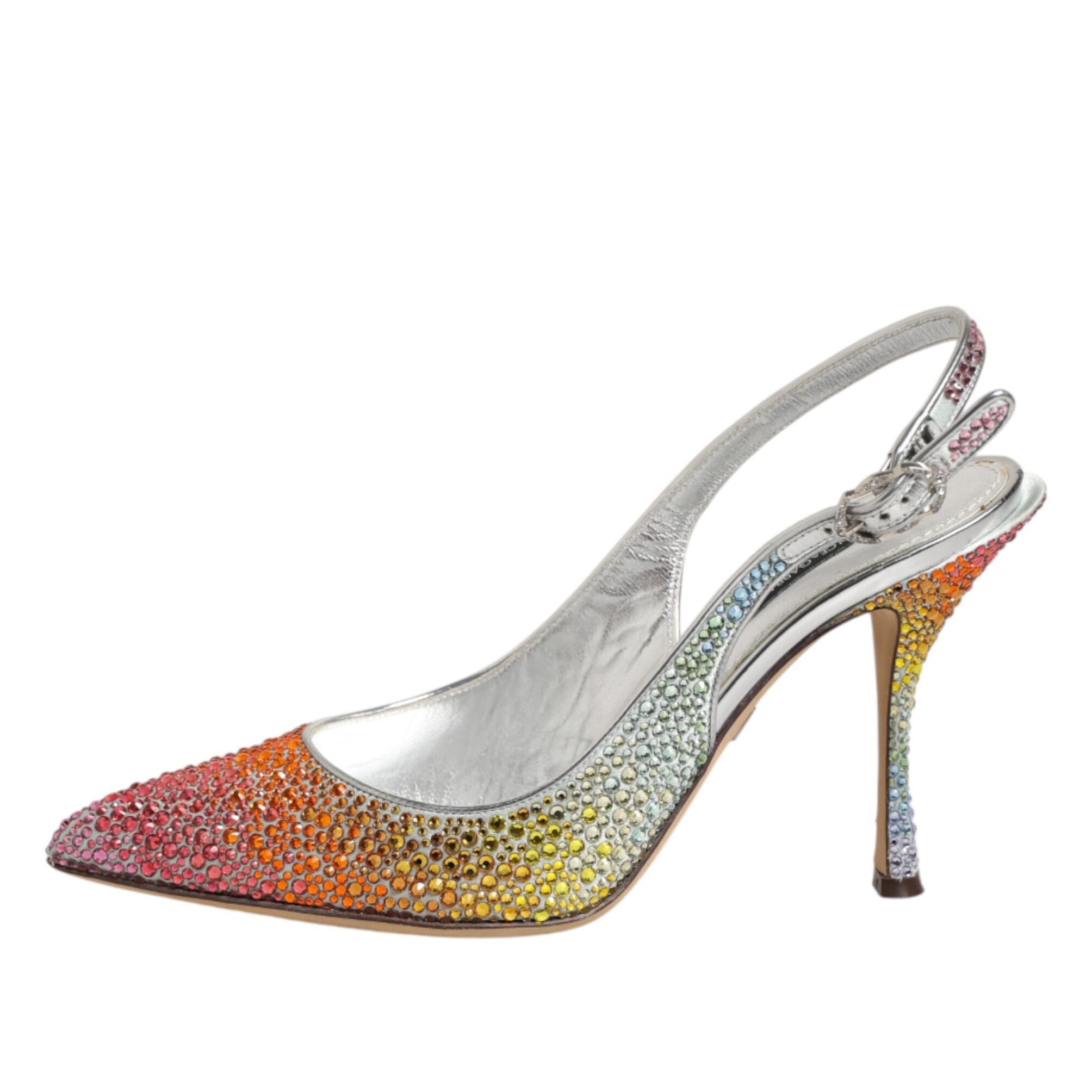 Dolce & Gabbana RUNWAY Multicolor Crystal Slingback Pumps