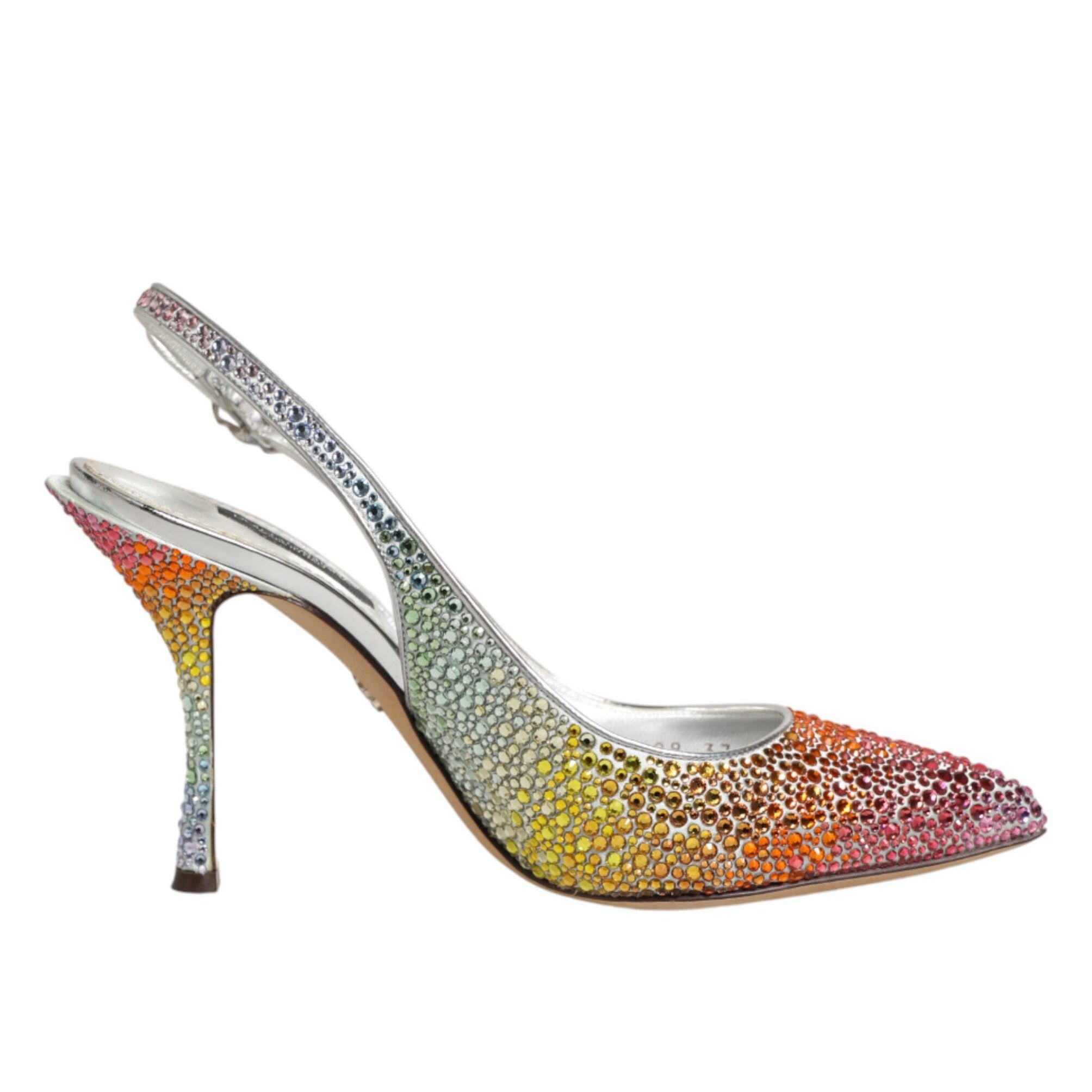 Dolce & Gabbana RUNWAY Multicolor Crystal Slingback Pumps