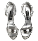 Dolce & Gabbana Metallic Silver Platform Keira Sandals