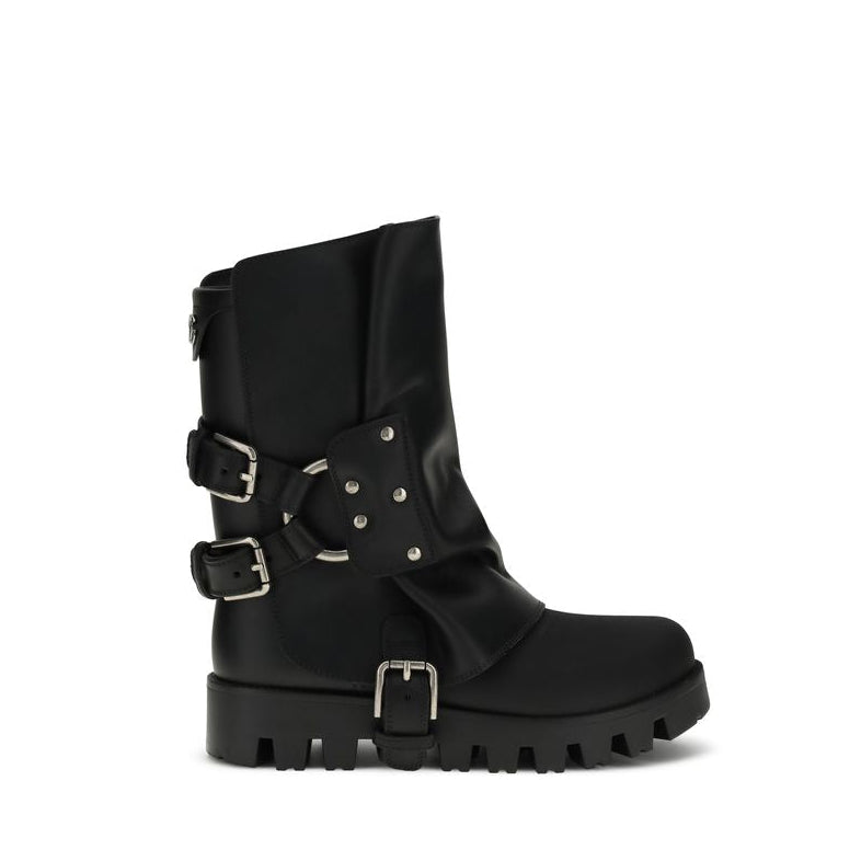 Dolce & Gabbana Leather Ankle Boots