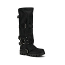 Dolce & Gabbana Black Leather Biker Boots