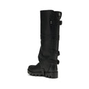 Dolce & Gabbana Black Leather Biker Boots