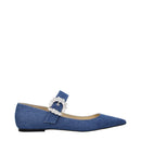 Jimmy Choo Denim Ballet Flats