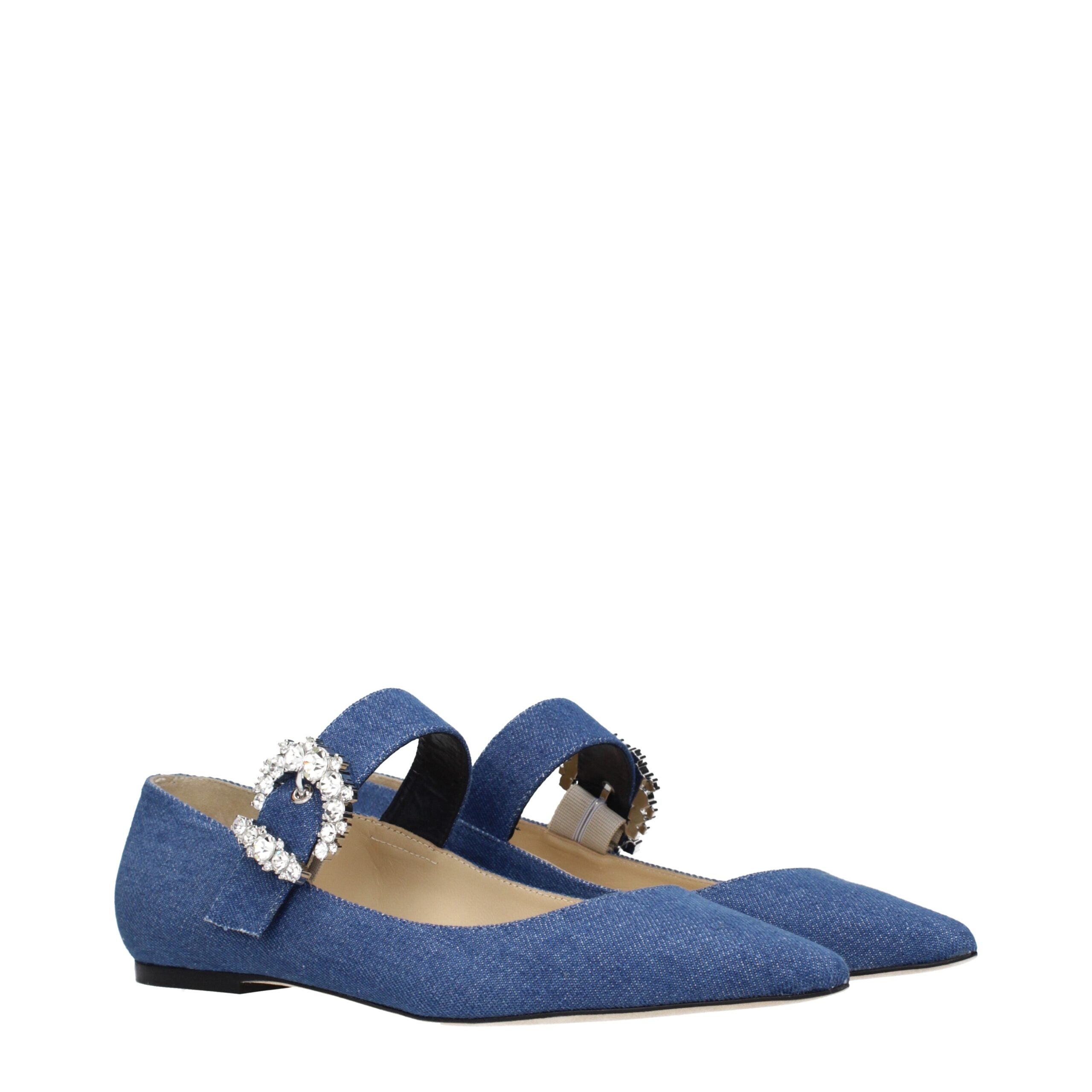 Jimmy Choo Denim Ballet Flats