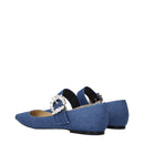 Jimmy Choo Denim Ballet Flats