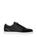 Jimmy Choo Black Leather Low Top Sneaker