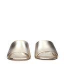 Jimmy Choo Gold Leather Platforms