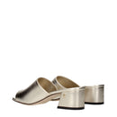 Jimmy Choo Gold Leather Platforms