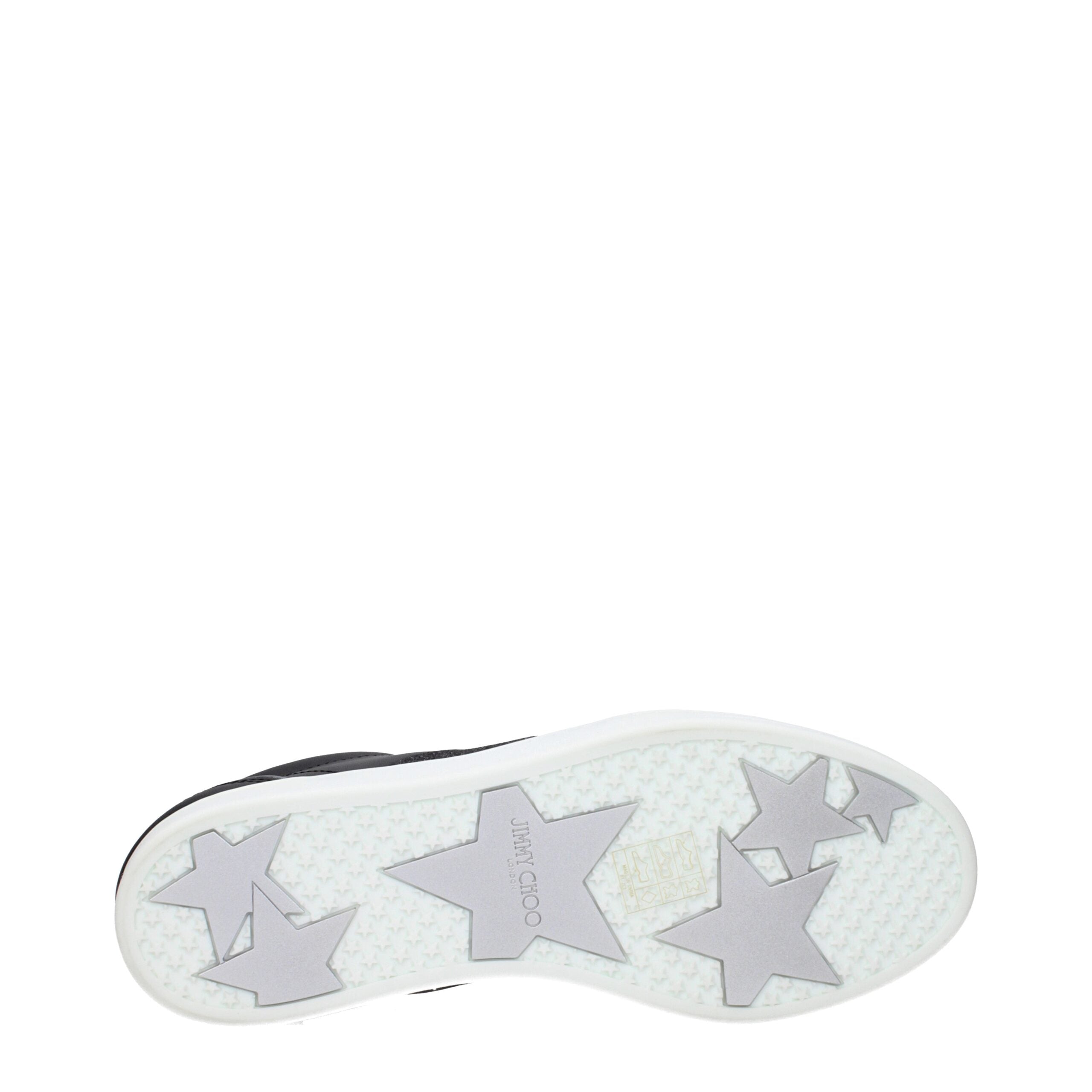 Jimmy Choo Black Leather Low Top Sneaker