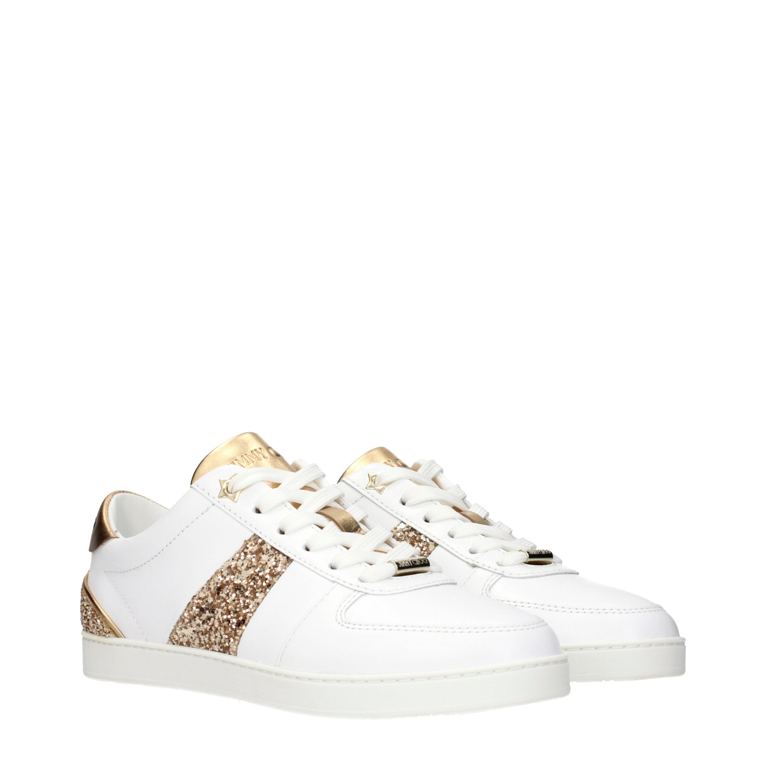 Jimmy Choo White Leather Sneakers