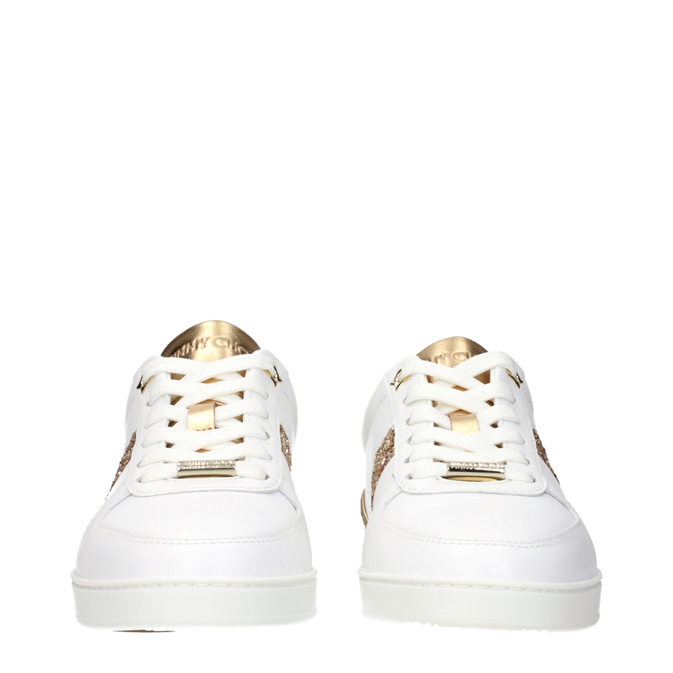 Jimmy Choo White Leather Sneakers