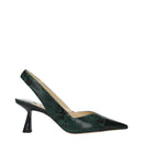 Jimmy Choo Green Leather Pumps