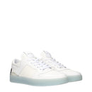 Jimmy Choo White Leather Low Tops