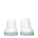 Jimmy Choo White Leather Low Tops