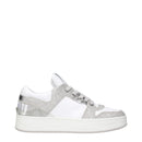 Jimmy Choo White Glitter Sneakers