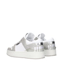 Jimmy Choo White Glitter Sneakers