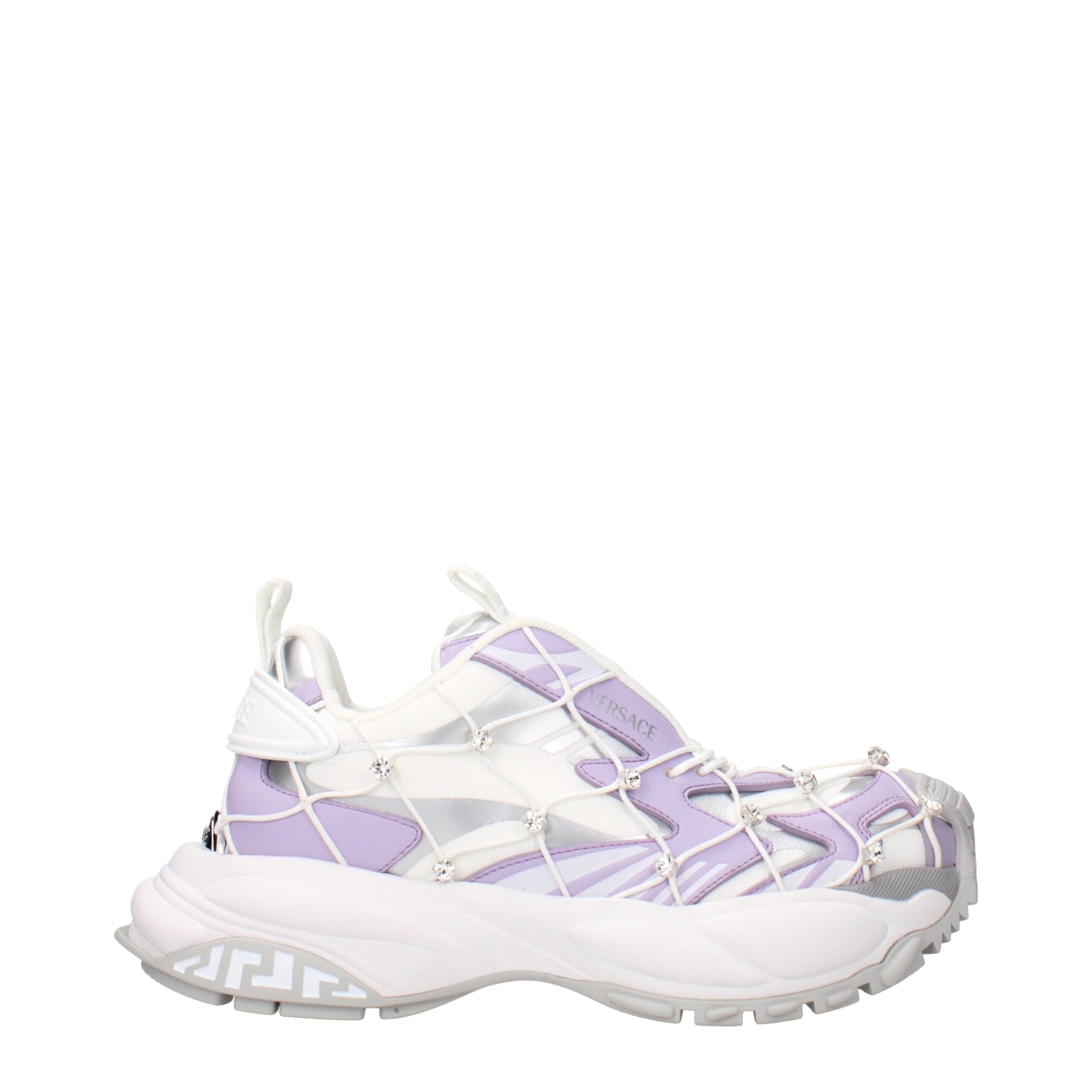Versace White Levander Chunky Sneakers