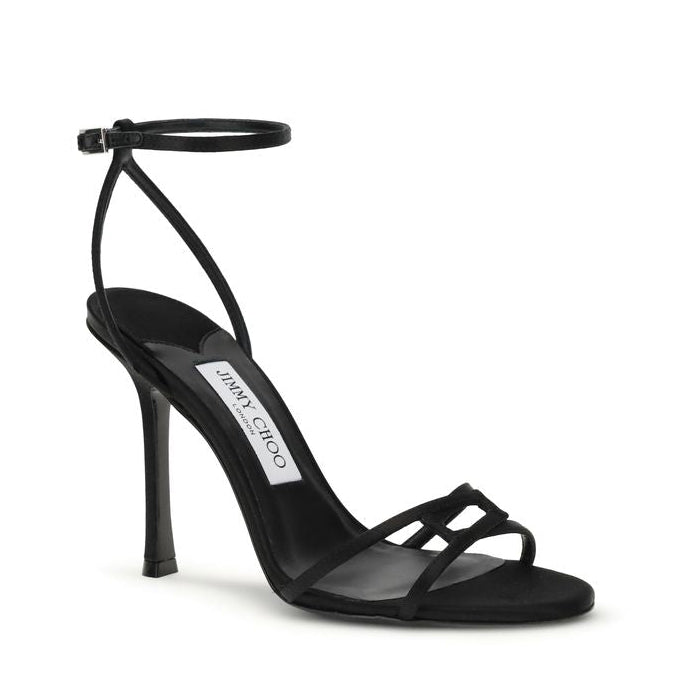 Jimmy Choo Black Leo 100 Sandals