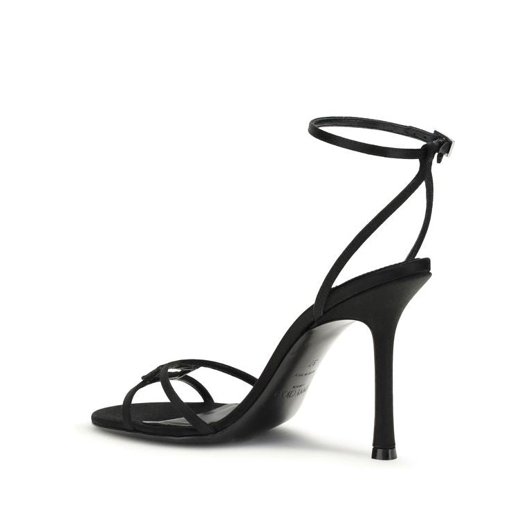 Jimmy Choo Black Leo 100 Sandals