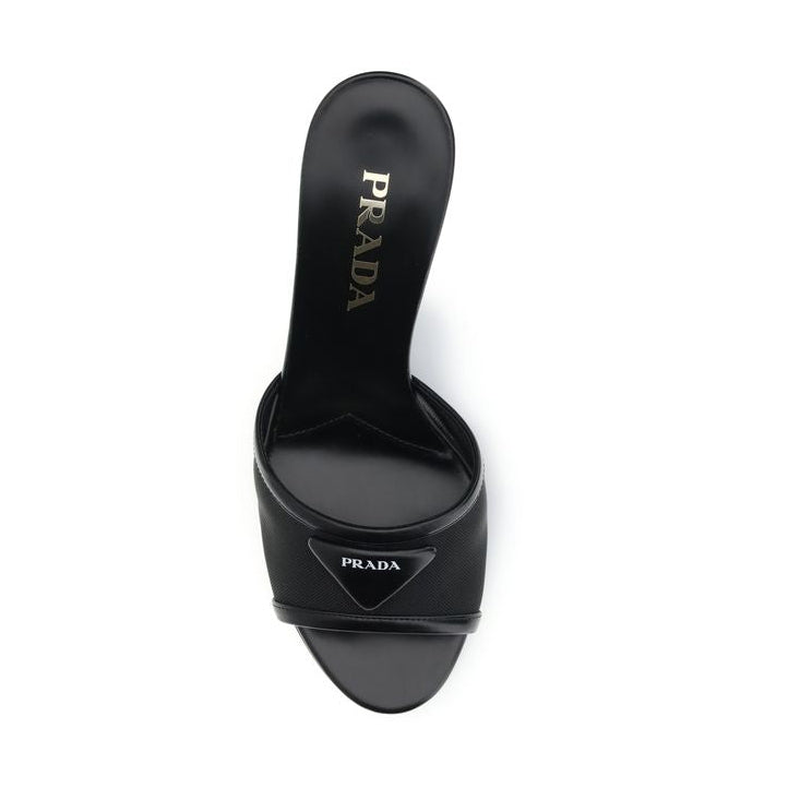 Prada Black Mesh Sandals