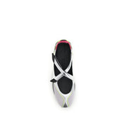 The Attico Silver Polyurethane Ballet Flats