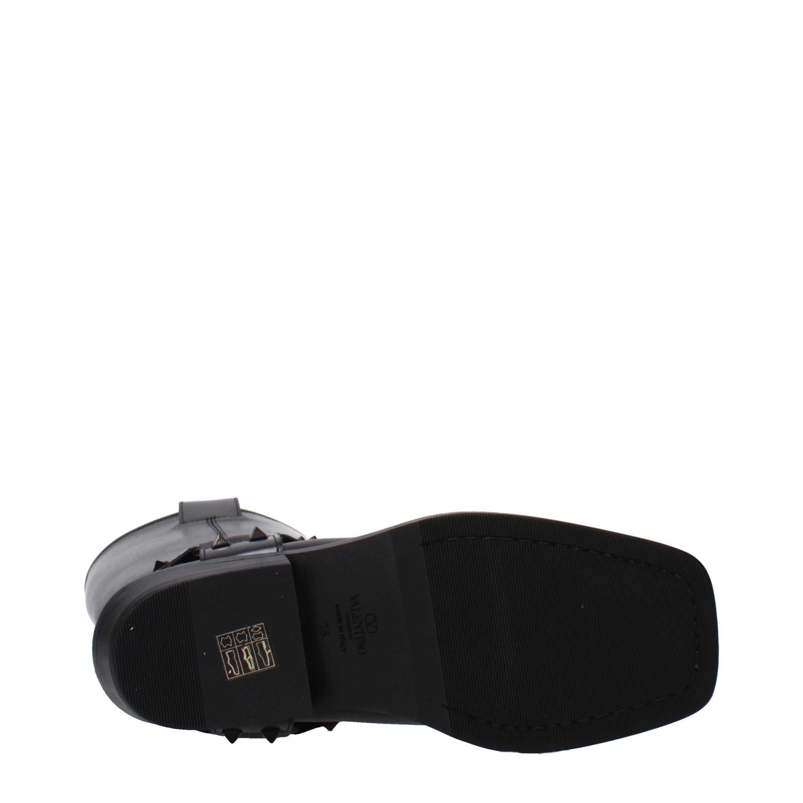 Valentino Garavani Black Leather Boots