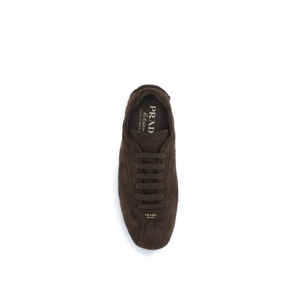 Prada Brown Calf Chestnut Taurus Tennis Sneakers