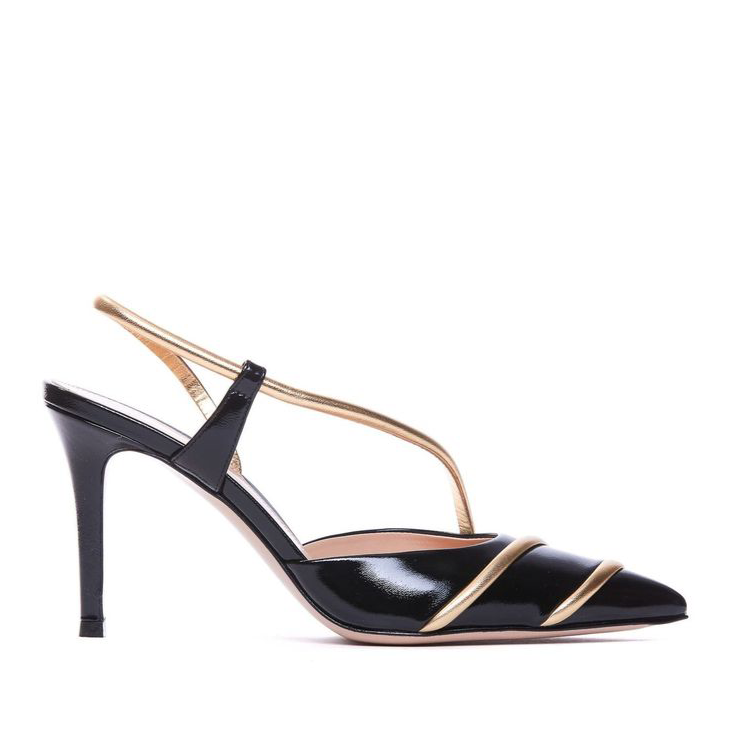 Gianvito Rossi Leather Slingback Pumps