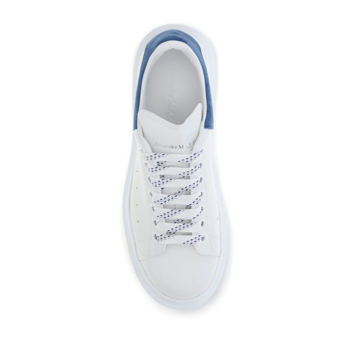 Alexander McQueen Leather Sneakers w Blue Suede Detail