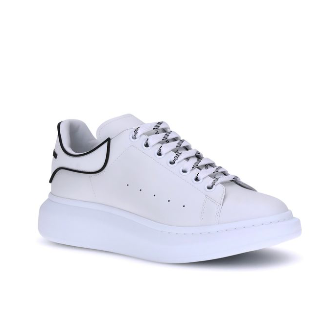 Alexander McQueen White on White Leather Men’s Sneakers
