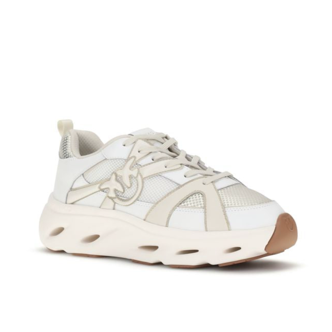 PINKO "Pink" White Sneakers