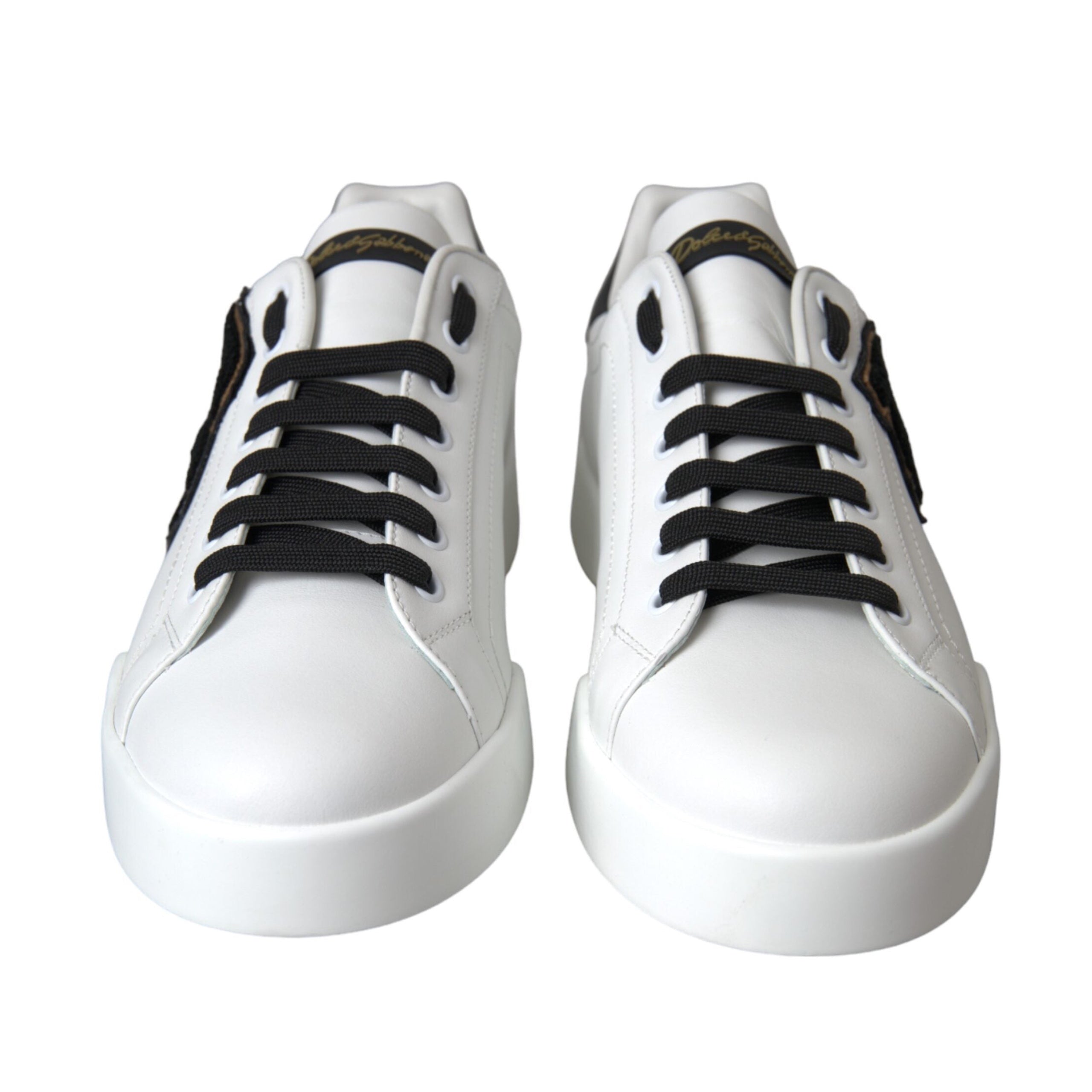 Dolce & Gabbana White DG Logo Low Top Sneakers