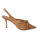 Jimmy Choo Elegant Beige Leather Pumps