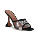 Amina Muaddi Lupita Crystal Sandals
