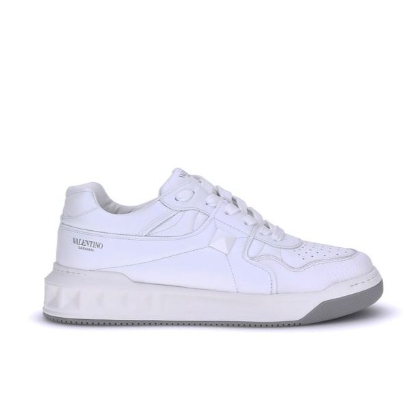Valentino Garavani One Stud White Low-Top Sneakers