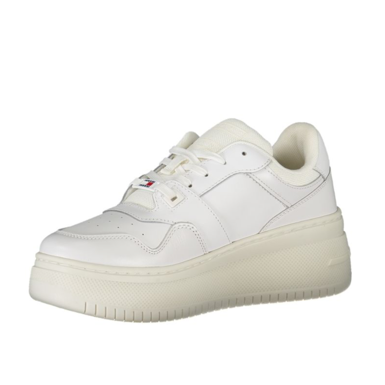 Tommy Hilfiger White Leather Women Sneaker
