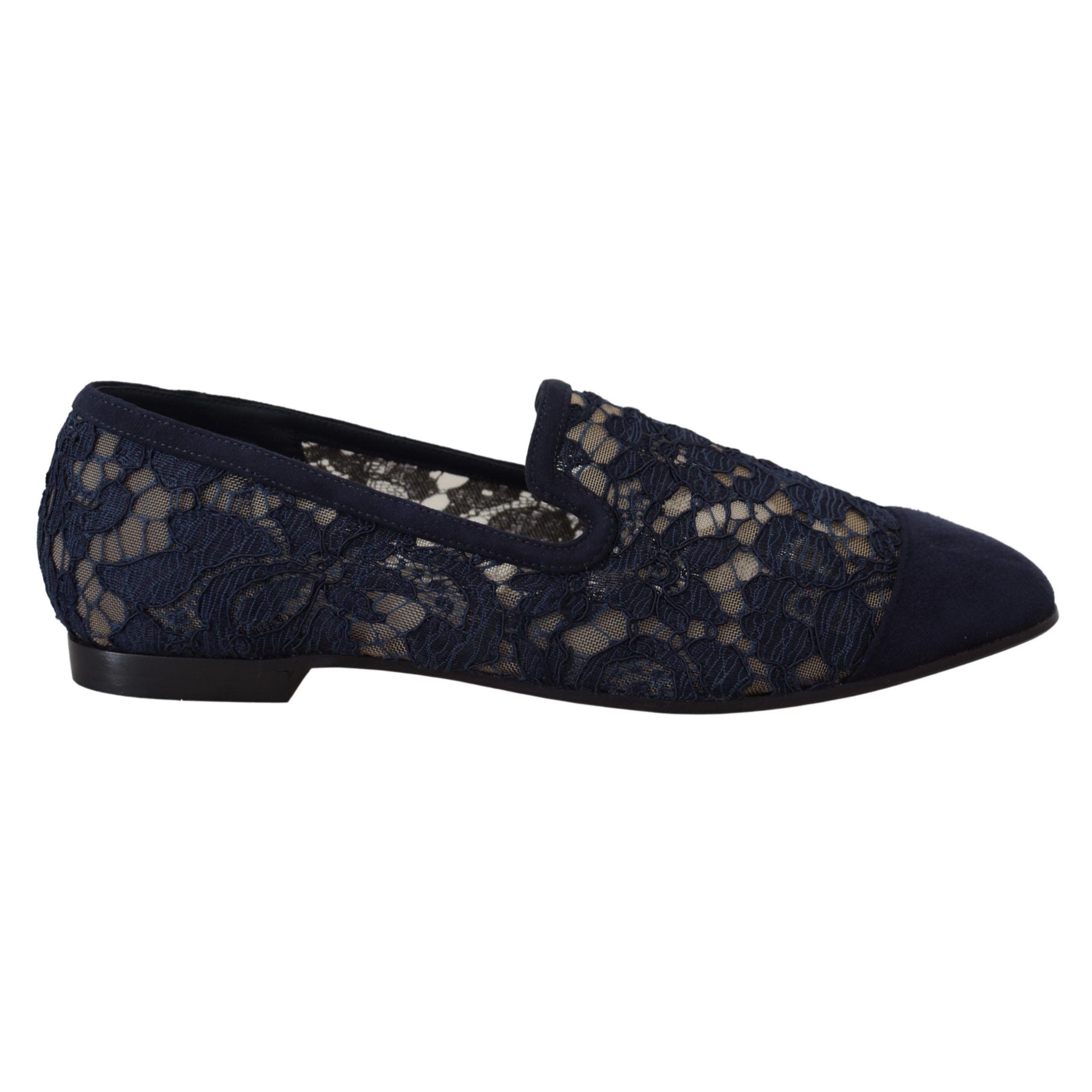 Dolce & Gabbana Elegant Blue Loafers - Summer Chic