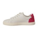 Dolce & Gabbana White & Pink Leather Women’s Sneakers