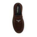 Prada Suede Brown Loafers
