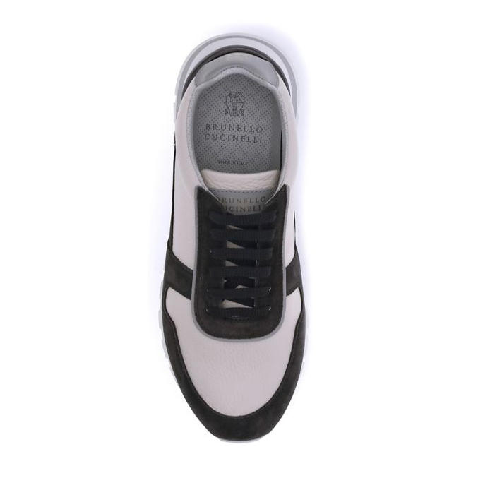 Brunello Cucinelli Leather & Suede Summer Men's Sneakers
