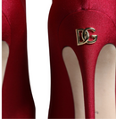 Dolce & Gabbana Cherry Red Stretch Ankle Boot