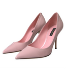 Dolce & Gabbana Light Pink Patent Leather Pumps Heels Shoes