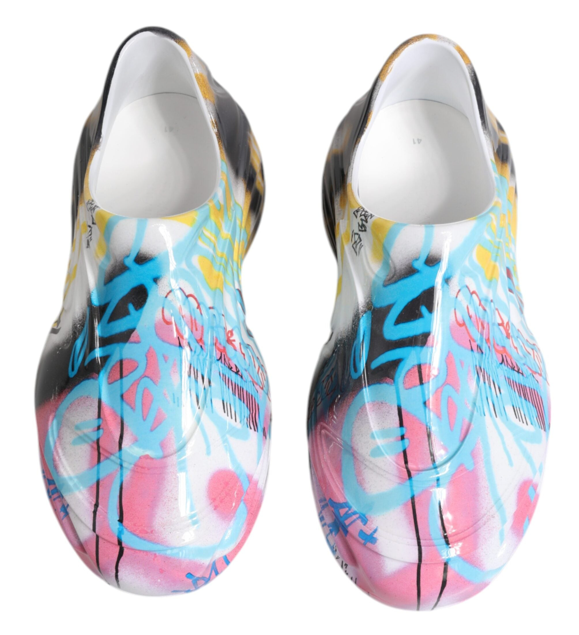 Dolce & Gabbana Multicolor Graffiti Daymaster Rubber Sneakers